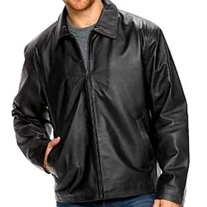 Mens Black Leather Jacket